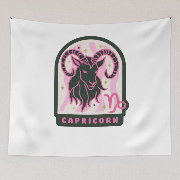 Item preview, Capricorn Zodiac Sign Mystical Goat Astrology designed and sold by krystalRomanart.