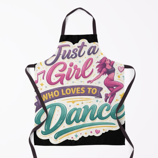 Item preview, Just a Girl Who Loves to Dance Sticker – Cute Dance Lover Vinyl Sticker designed and sold by MasterPiece.