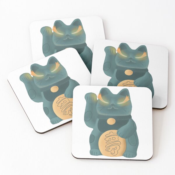Item preview, The Stone Guardian: Jade Cat with Eyes of Fire designed and sold by Sawsena.