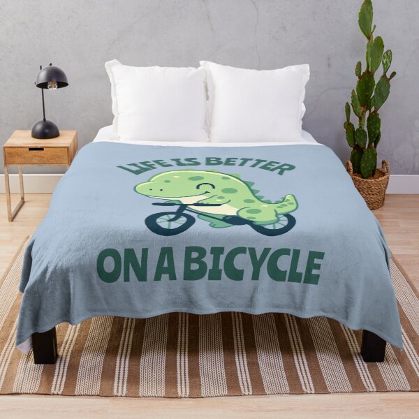 Item preview, Cute Dino Life Is Better On A Bicycle designed and sold by NosandEdgy.