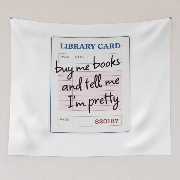 Item preview, Buy Me Books And Tell Me I’m Pretty designed and sold by krystalRomanart.