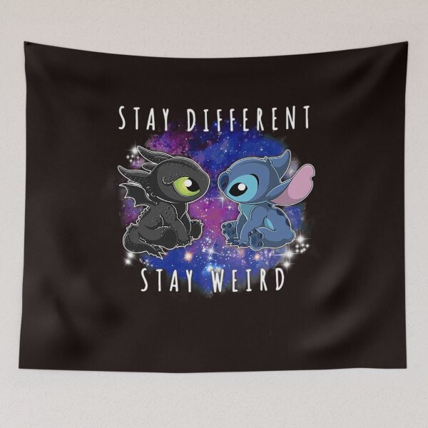 Item preview, Toothless And Stitch Stay Different Stay Weird  designed and sold by Draxel X.