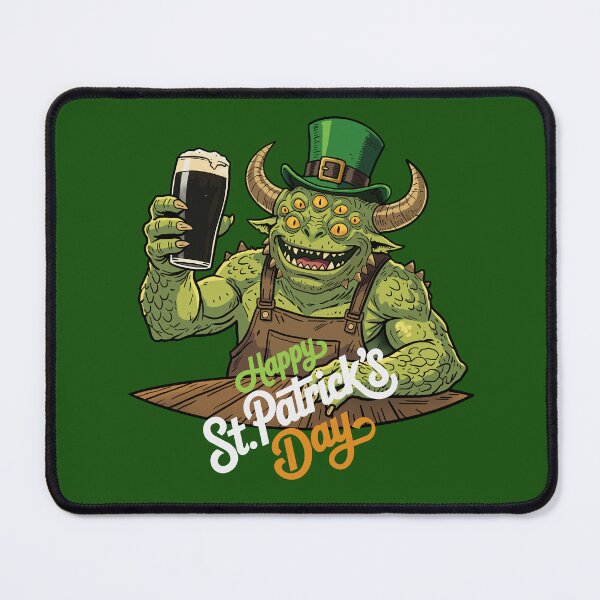 Item preview, Happy St. Patrick’s Day Monster – Funny Irish Beer Pub Creature designed and sold by CARPIO Creations.