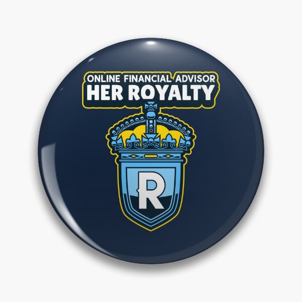 Item preview, Her Royalty Online Financial Advisor Crown Emblem Design designed and sold by DesignsVault.