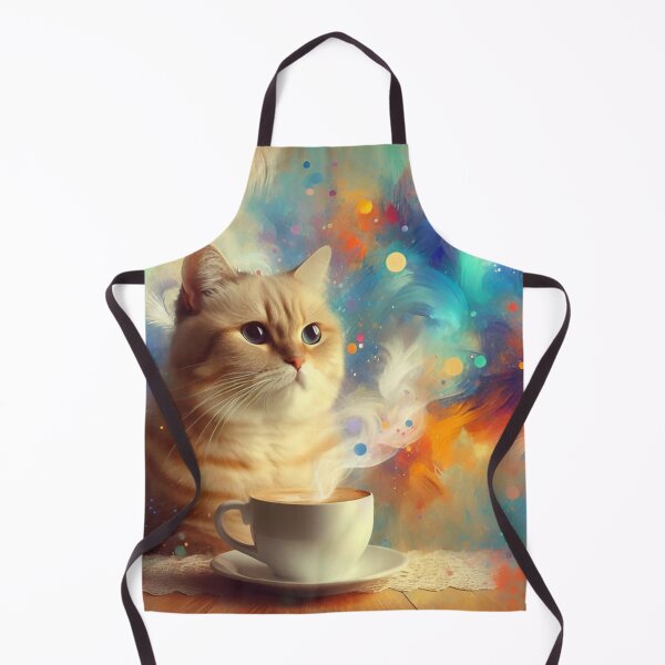 Item preview, Buff Tabby Cat Drinking Coffee designed and sold by The Coffee Critters.
