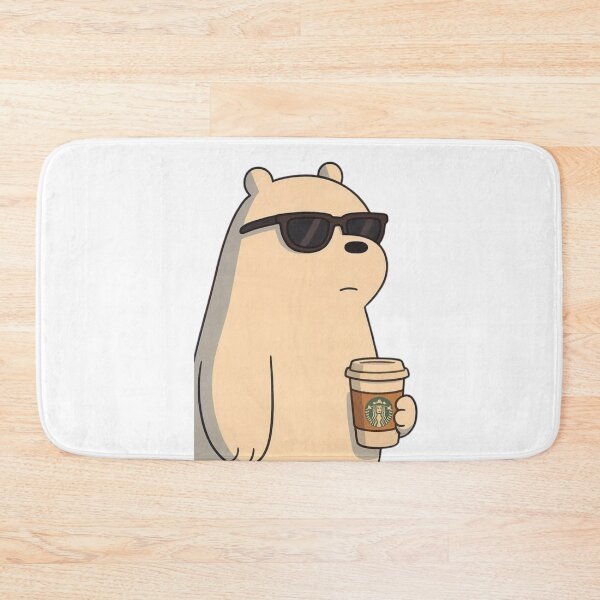 Item preview, Cool Ice Bear Sipping Starbucks Coffee designed and sold by NotYourTy.