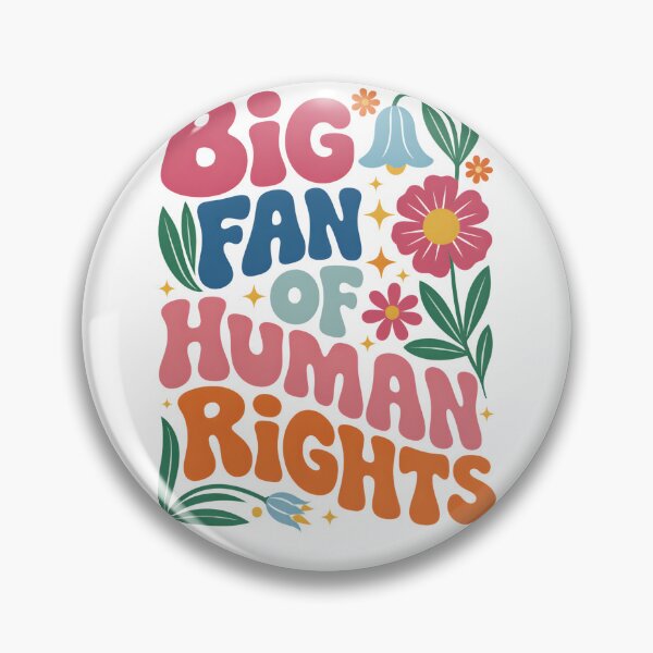 Item preview, Big Fan Of Human Rights Floral designed and sold by krystalRomanart.
