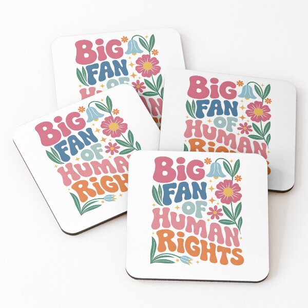 Item preview, Big Fan Of Human Rights Floral designed and sold by krystalRomanart.