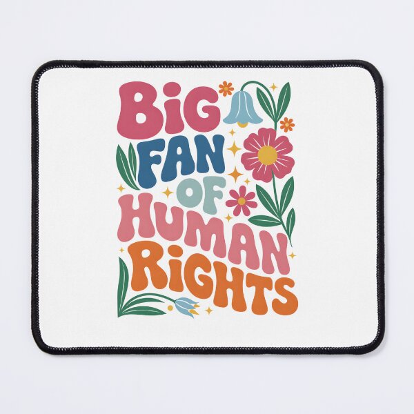 Item preview, Big Fan Of Human Rights Floral designed and sold by krystalRomanart.