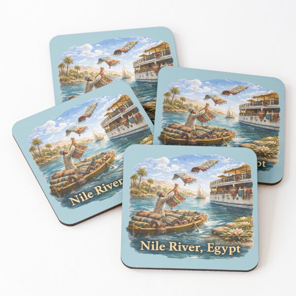 Item preview, Egypt Nile River - Blanket Seller designed and sold by Myra365Art.