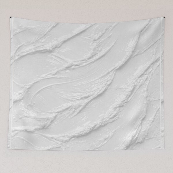 Item preview, Minimalist Pure White Plaster Texture - Clean Modern Waves designed and sold by Urban-InkStudio.