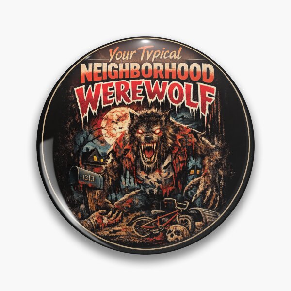 Item preview, Your Typical Neighborhood Werewolf – Retro 80s VHS Horror T-Shirt designed and sold by 486DesignCo.