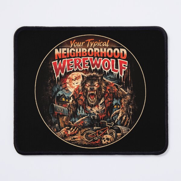 Item preview, Your Typical Neighborhood Werewolf – Retro 80s VHS Horror T-Shirt designed and sold by 486DesignCo.