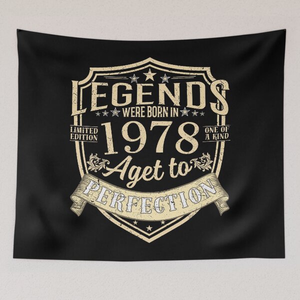 Item preview, Legends Were Born In 1978 Aged To Perfection Vintage Birthday Gift designed and sold by MixedVibes Co..