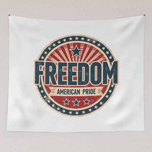 Item preview, Freedom American Pride Shirt – Vintage Distressed Patriotic USA Design designed and sold by relso.