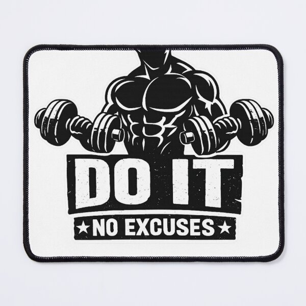 Item preview, Do It No Excuses – Gym Motivation Workout Design designed and sold by Shopchid.