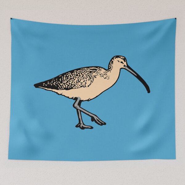 Item preview, Long-Billed Curlew Shorebird – Coastal Bird Nature Art designed and sold by donwillisjrart.