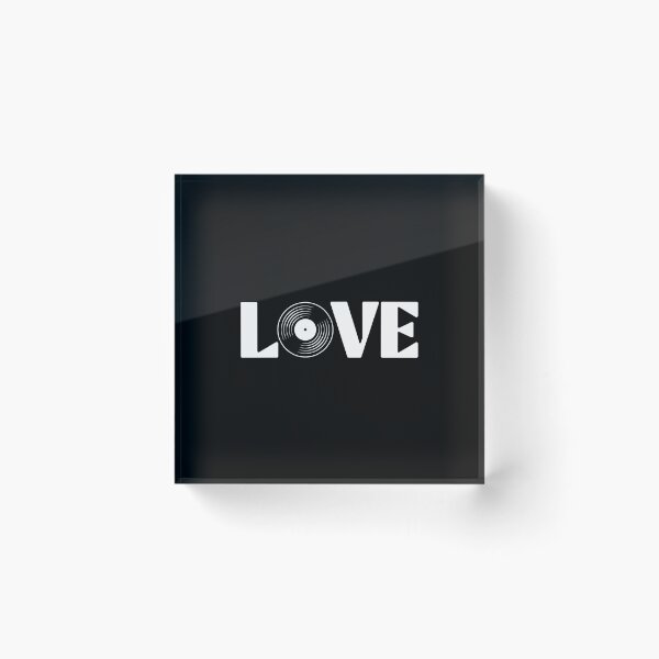 Item preview, Vinyl Record LOVE Retro Music Aesthetic Design designed and sold by Altered Pixels.