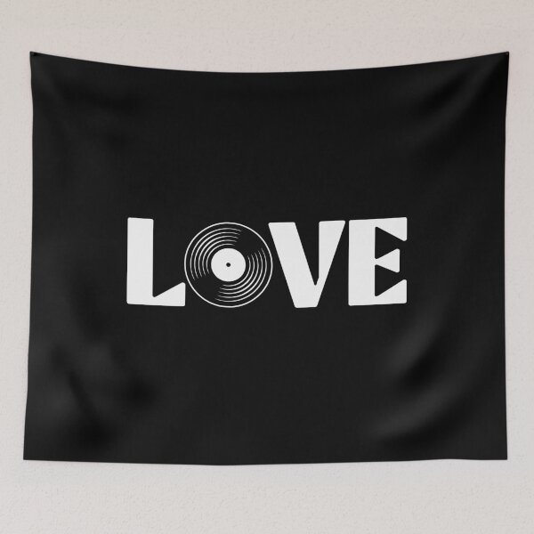 Item preview, Vinyl Record LOVE Retro Music Aesthetic Design designed and sold by Altered Pixels.