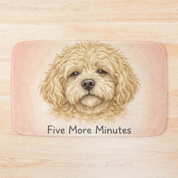 Item preview, Cockapoo Five More Minutes Sleepy Cockapoo Dog Illustrations for Cockapoo Owners  designed and sold by Cockapoo Society.
