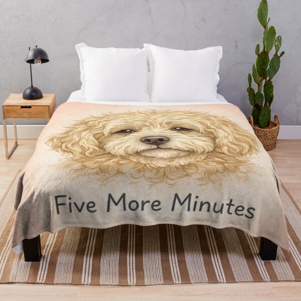 Item preview, Cockapoo Five More Minutes Sleepy Cockapoo Dog Illustrations for Cockapoo Owners  designed and sold by Cockapoo Society.