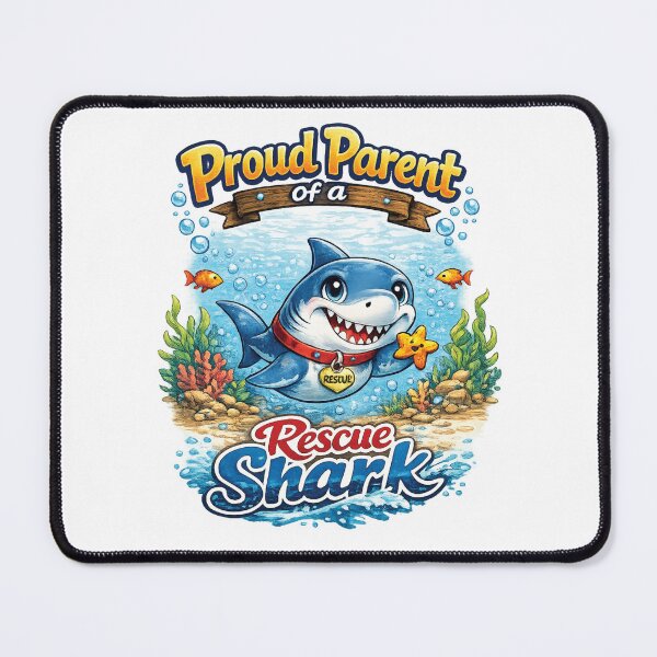 Item preview, Proud Parent of a Rescue Shark – Funny Adopt Don’t Shop Ocean Animal Parody T-Shirt designed and sold by 486DesignCo.