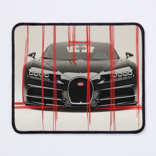 Item preview, Bugatti Chiron Futuristic Poster Hypercar Line Art Illustration designed and sold by Motorline44.