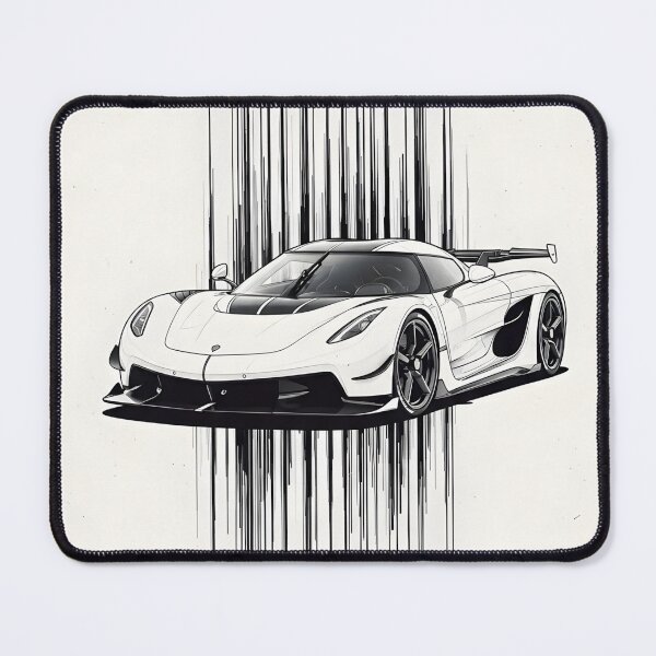 Item preview, Koenigsegg Jesko Line Art Poster Modern Hypercar Illustration designed and sold by Motorline44.