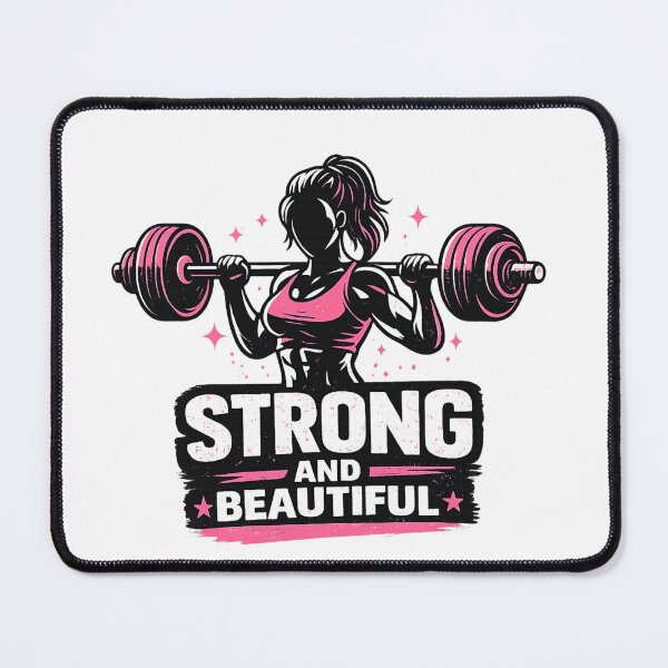 Item preview, Strong and Beautiful – Women Gym Motivation Design designed and sold by Shopchid.