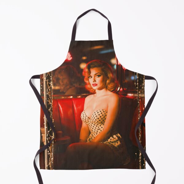 Item preview, Retro 1950s Diner Pin-up - Cinematic Technicolor Gaze designed and sold by SunPeachRetro.