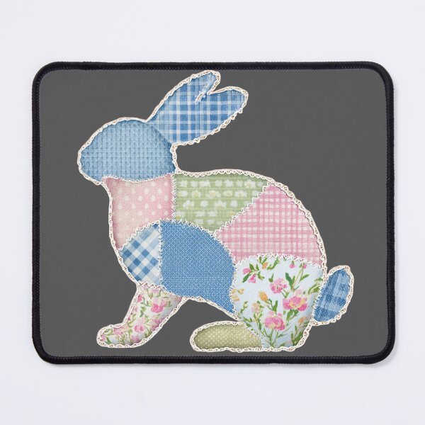 Item preview, Patchwork quilted applique bunny  designed and sold by MendaciousMina.