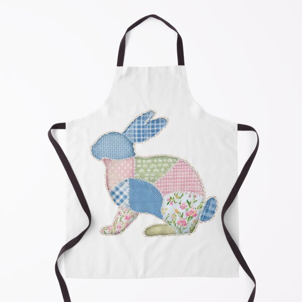 Item preview, Patchwork quilted applique bunny designed and sold by MendaciousMina.