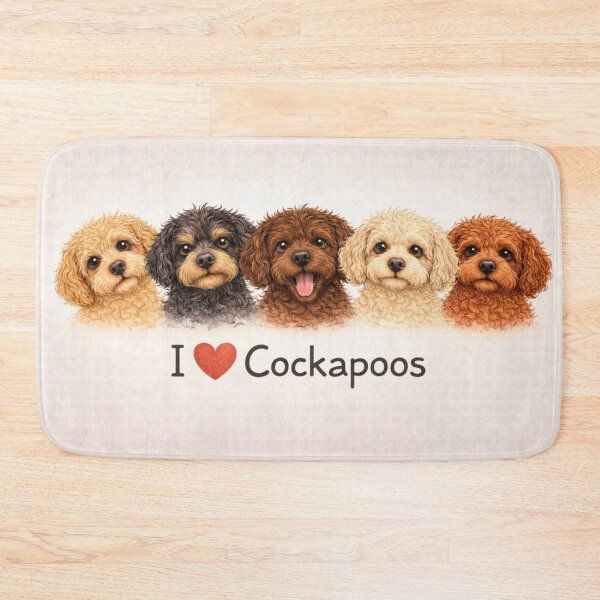 Item preview, Cockapoo I Love Cockapoos Cute Illustration  designed and sold by Cockapoo Society.