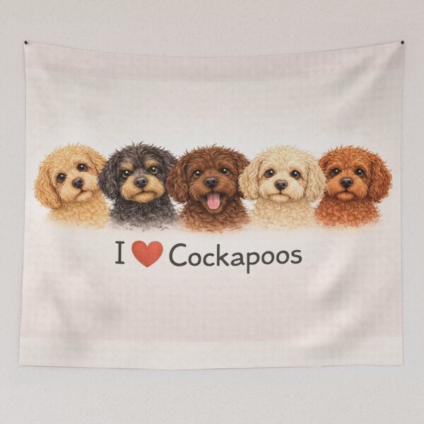 Item preview, Cockapoo I Love Cockapoos Cute Illustration  designed and sold by Cockapoo Society.