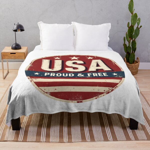 Item preview, USA Proud & Free Shirt – Vintage Distressed Patriotic Graphic designed and sold by relso.
