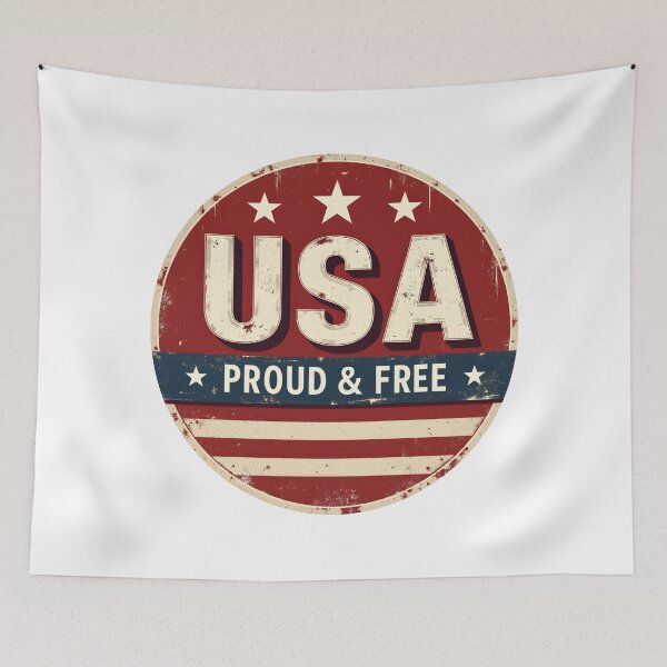 Item preview, USA Proud & Free Shirt – Vintage Distressed Patriotic Graphic designed and sold by relso.