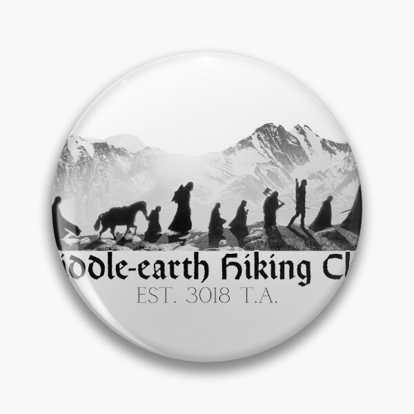 Item preview, Middle-earth Hiking Club designed and sold by Nerdventure.