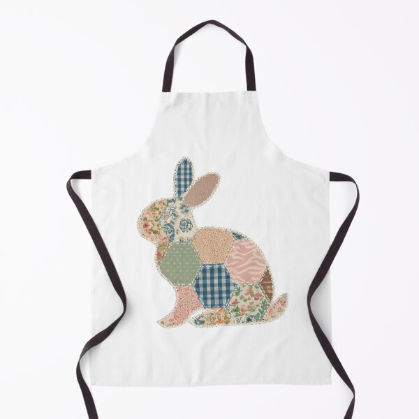 Item preview, Patchwork quilted applique bunny designed and sold by MendaciousMina.