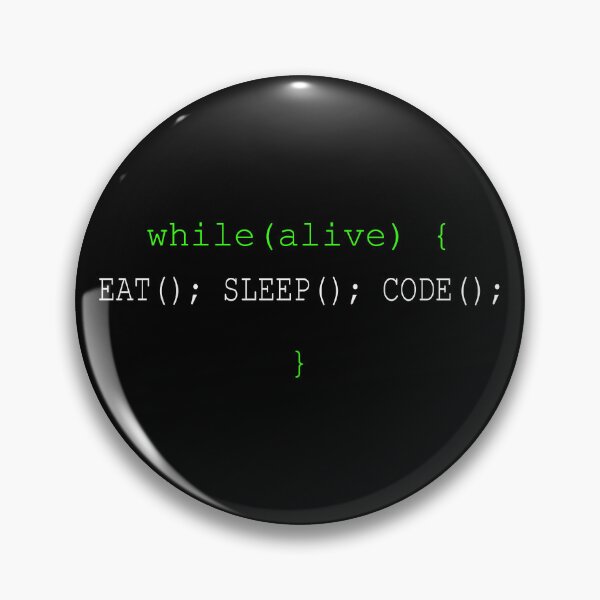Item preview, While Alive Eat Sleep Code Funny Programmer Software Developer designed and sold by Mikidesign1988.