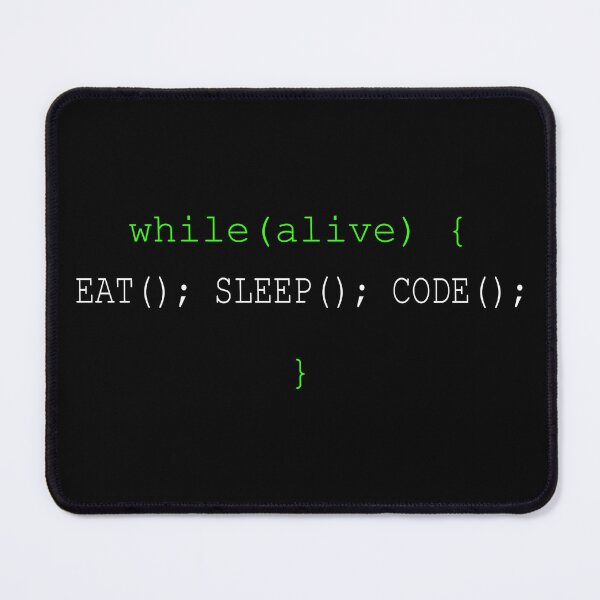 Item preview, While Alive Eat Sleep Code Funny Programmer Software Developer designed and sold by Mikidesign1988.