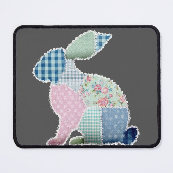 Item preview, Patchwork quilted applique bunny  designed and sold by MendaciousMina.