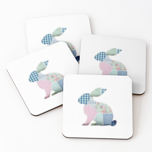 Item preview, Patchwork quilted applique bunny  designed and sold by MendaciousMina.
