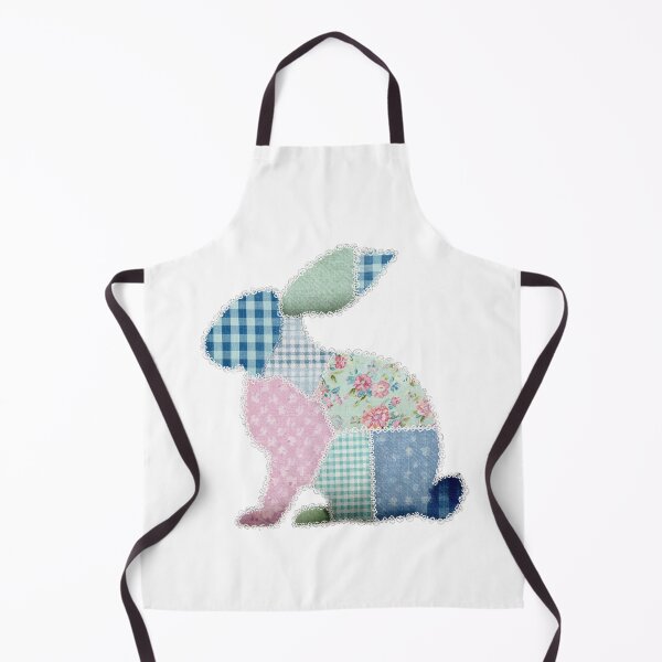 Item preview, Patchwork quilted applique bunny designed and sold by MendaciousMina.