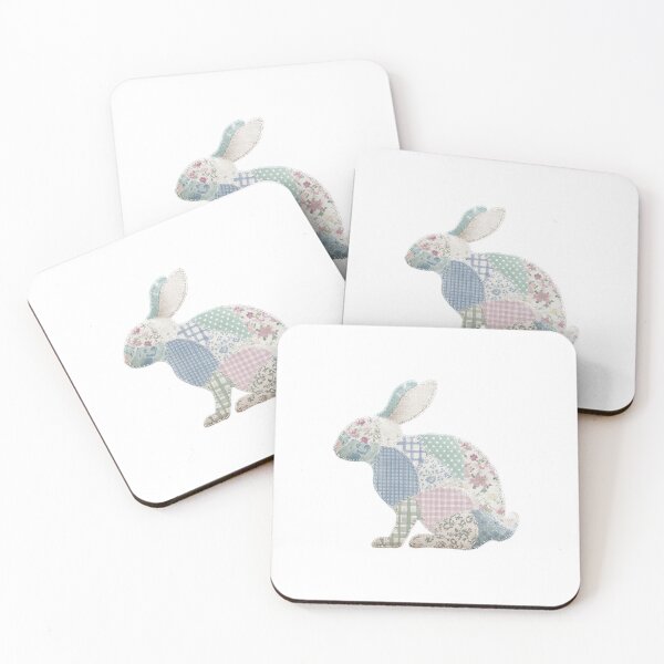 Item preview, Patchwork quilted applique bunny  designed and sold by MendaciousMina.