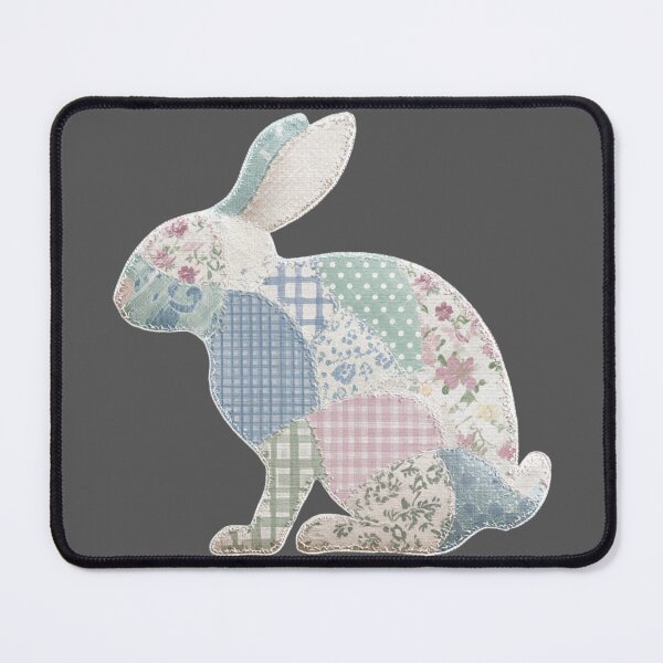 Item preview, Patchwork quilted applique bunny  designed and sold by MendaciousMina.