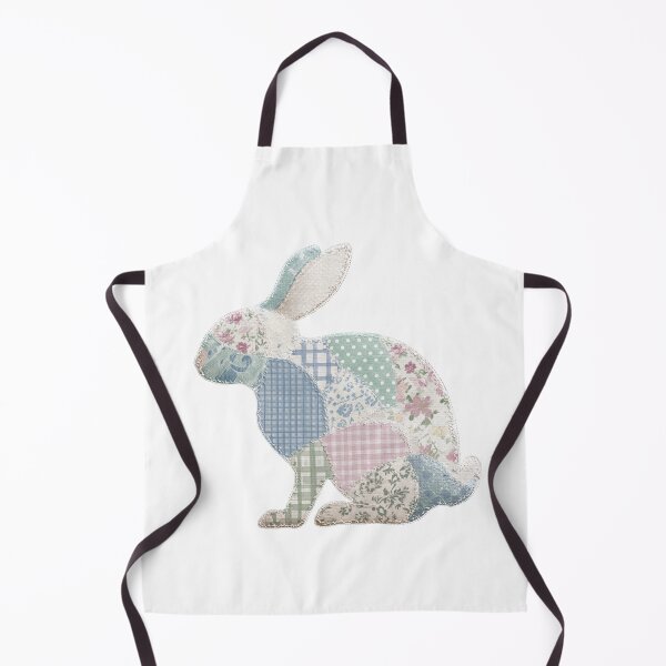 Item preview, Patchwork quilted applique bunny designed and sold by MendaciousMina.
