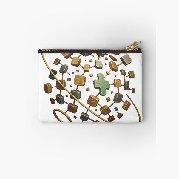 Item preview, Modern 3D medical cross symbol with abstract geometric shapes designed and sold by Creative88Art.