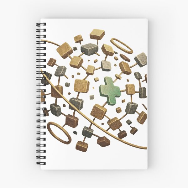Item preview, Modern 3D medical cross symbol with abstract geometric shapes designed and sold by Creative88Art.