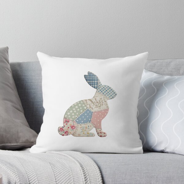 Item preview, Patchwork quilted applique bunny  designed and sold by MendaciousMina.