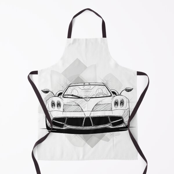 Item preview, Pagani Huayra Roadster Blueprint Poster Hypercar Line Art Illustration designed and sold by Motorline44.